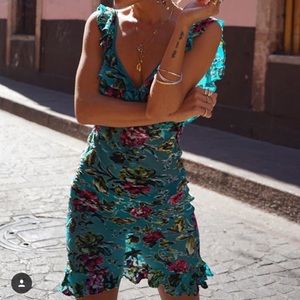 Rat and boa mini dress